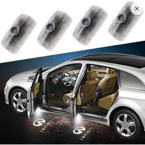 Car Door LED Logo Lighting Projector Welcome Lights 4-Pack Easy Installation
